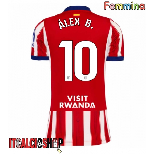 Atletico Madrid Alex Baena #10 Prima Maglia Femmina 2026-27 Manica Corta